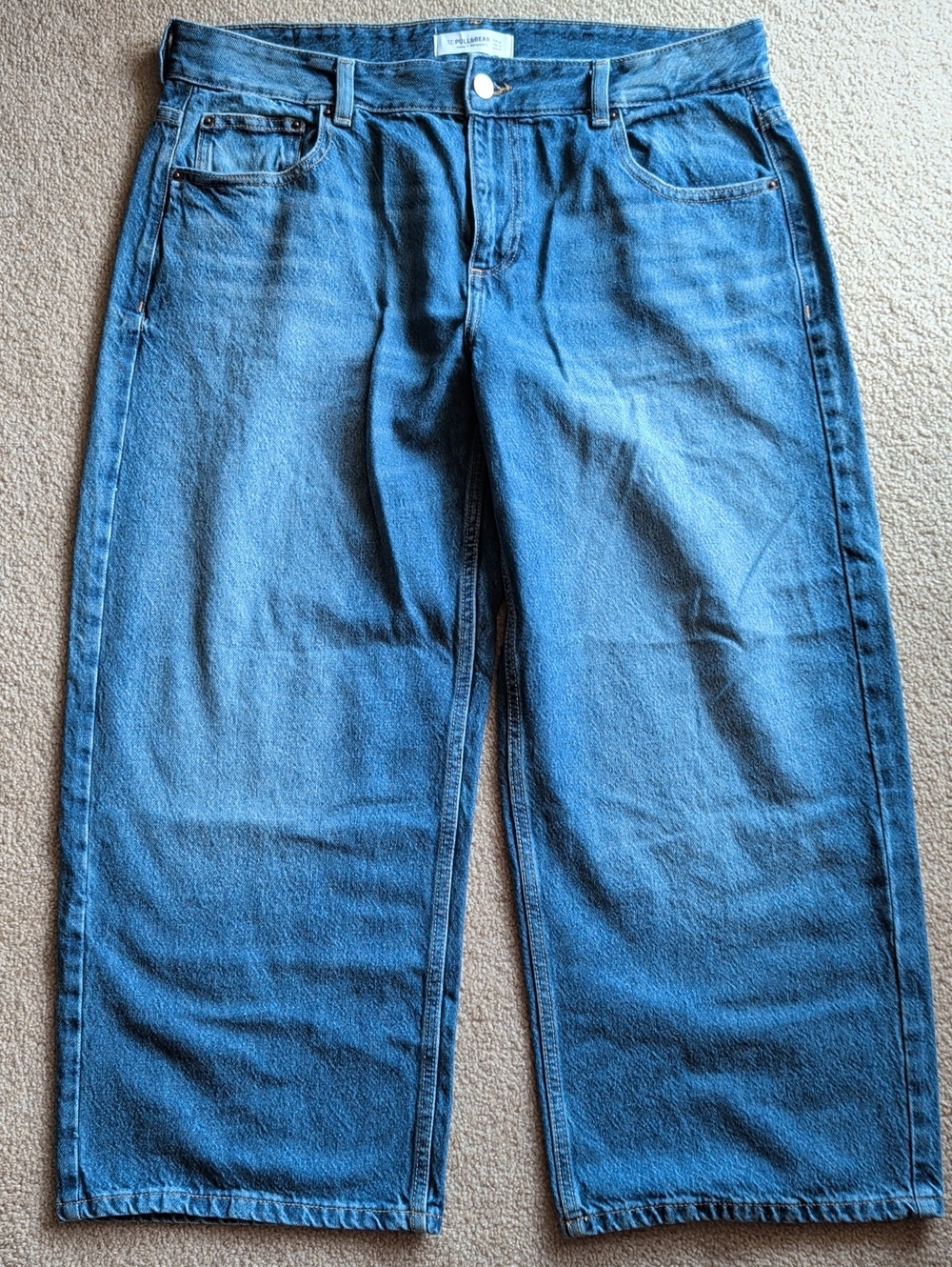 Pull & Bear Wide Leg - Cropped Jeans